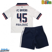 Bayern Munich Aleksandar Pavlovic #45 Bortedraktsett Barn 2026-27 Kortermet (+ Korte bukser)
